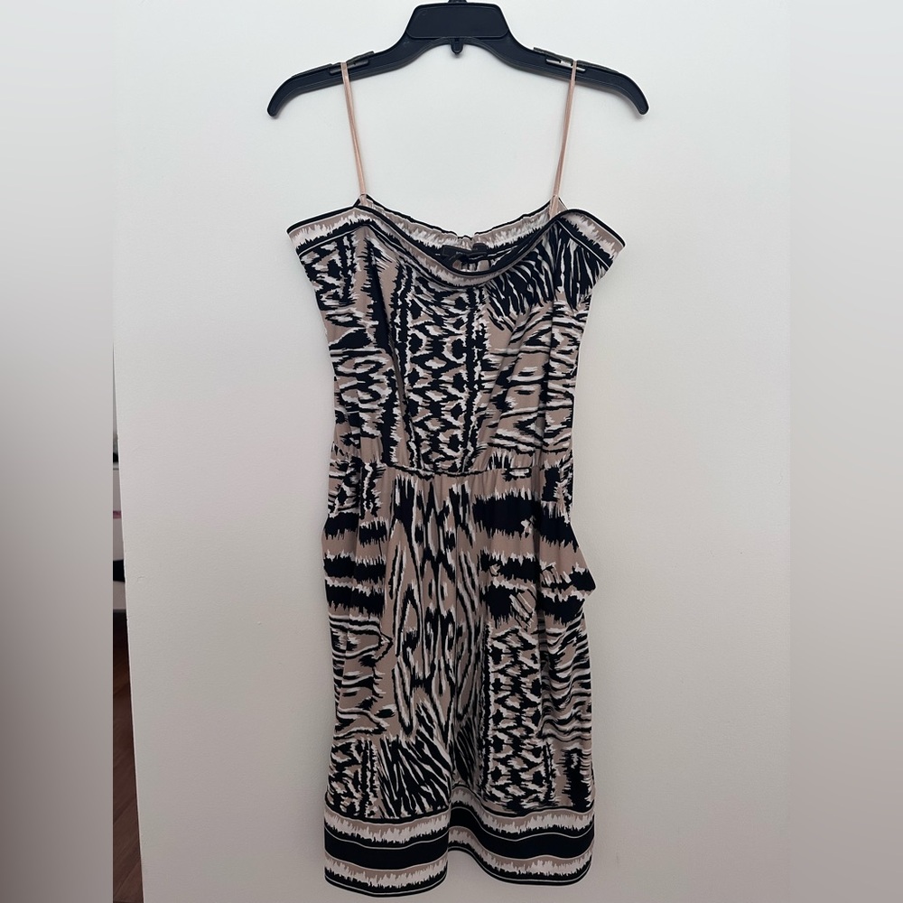 Bcbg max azaria tube dress animal print size L